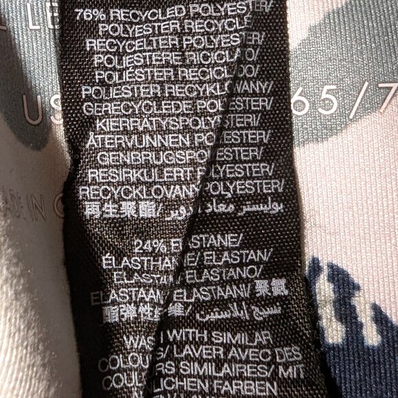 Sweaty Betty | Super Sculpt Full Length Navy & Green Floral Leggings | Size 6 - Picture 9 of 13